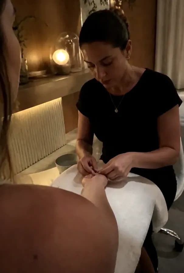 Approved detail showing a calm premium service moment in Miami.